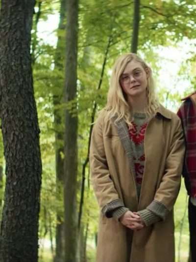 Elle Fanning All The Bright Places Brown Coat