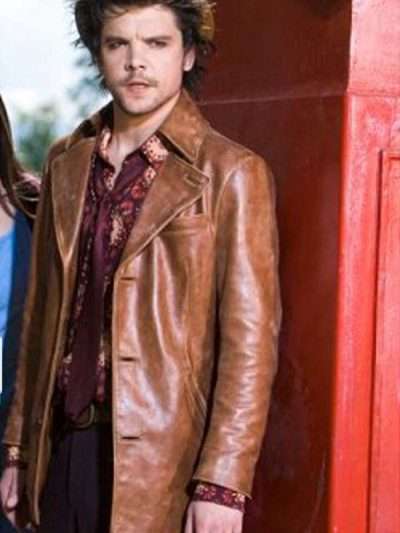 Alice Andrew Lee Potts Brown Leather Jacket