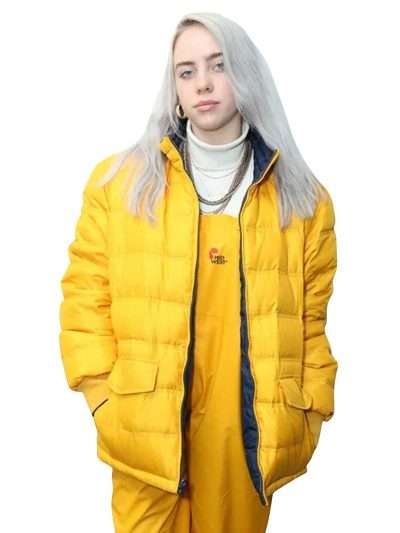 Billie Eilish Yellow Puffer Jacket