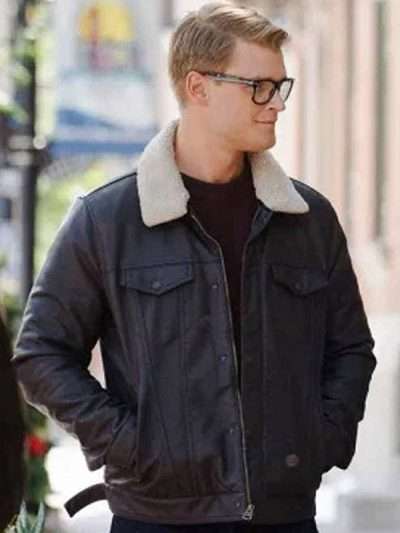 Adrian Spencer Dashing Home for Christmas Leather Jacket