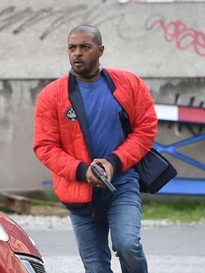 Aaron Bishop Bulletproof Red Bomber Jacket