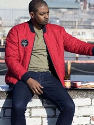 Noel Clarke Bulletproof Aaron Bishop Red Bomber Jacket