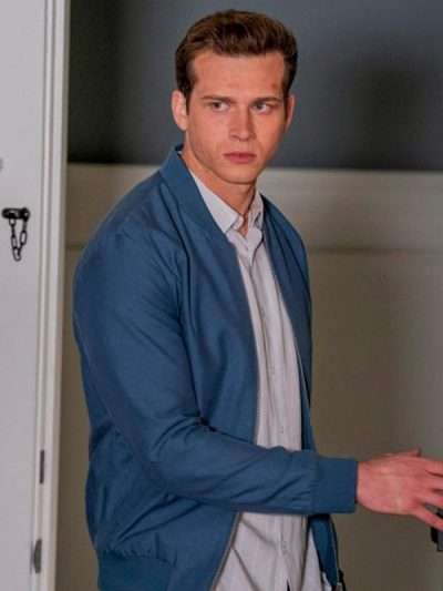 Oliver Stark Blue Bomber Jacket