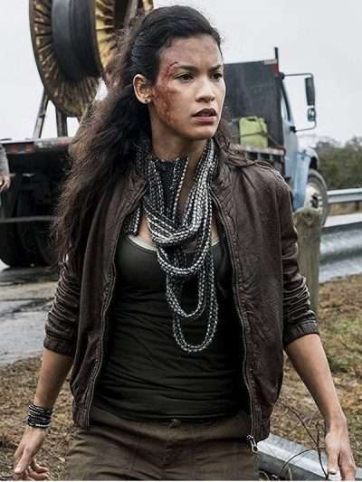 Fear the Walking Dead Luciana Galvez Brown Leather Jacket