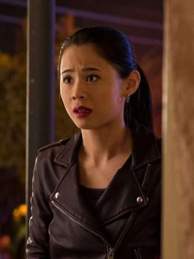 Nancy Drew Leah Lewis Biker Leather Jacket