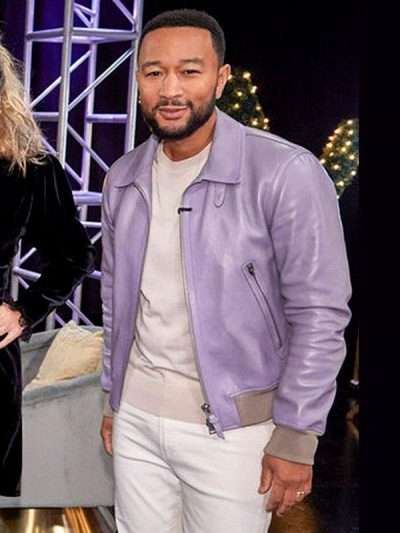 The Voice 2021 John Legend Leather Jacket