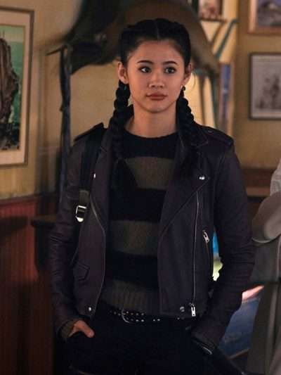 George Fan Nancy Drew Biker Leather Jacket