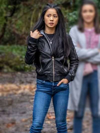 George Fan Nancy Drew Black Leather Jacket
