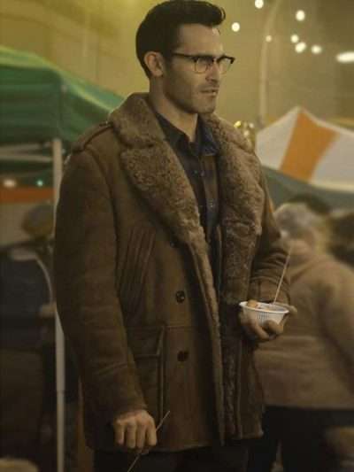 Superman and Lois Clark Kent Shearling Coat