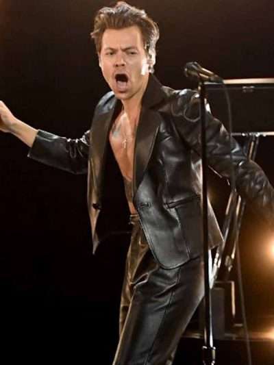 Harry Styles Grammy Award Leather Jacket