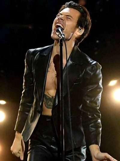 Grammy Award Harry Styles Black Jacket