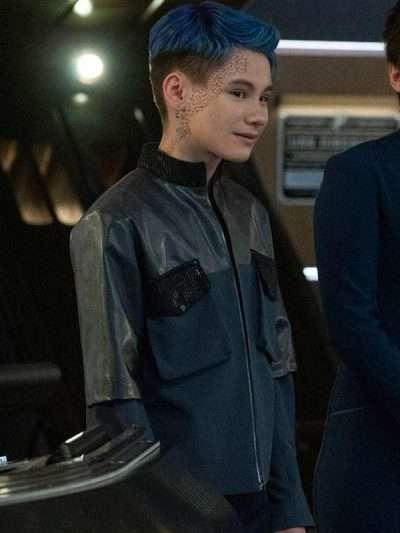 Star Trek Discovery Gray Tal Leather Jacket
