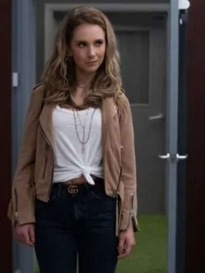 Ted Lasso Juno Temple Brown Leather Jacket
