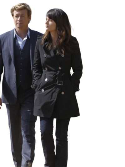 The Mentalist S04 Teresa Lisbon Black Trench Coat