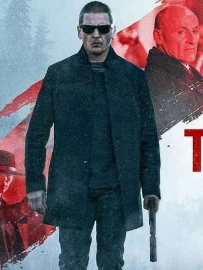 Barry Pepper Black Wool Coat