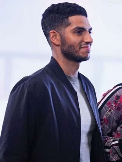 9-1-1 Lone Star Salim Black Bomber Jacket