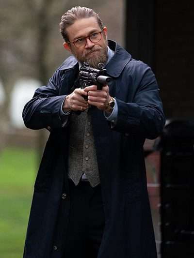 The Gentlemen Charlie Hunnam Blue Coat