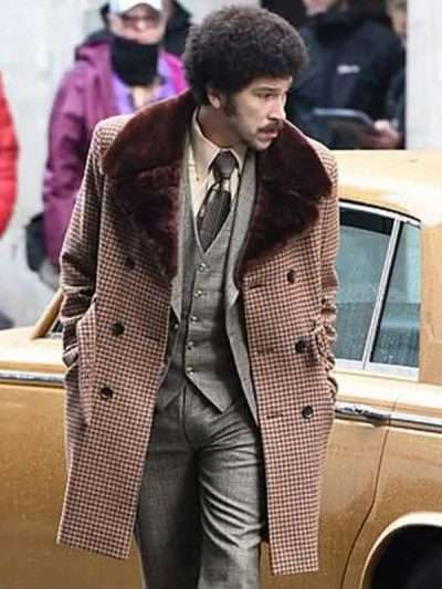 Cruella 2021 Joel Fry Plaid Shearling Coat