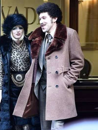 Cruella 2021 Joel Fry Plaid Shearling Coat