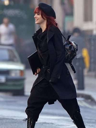 Emma Stone Cruella Black Cotton Coat