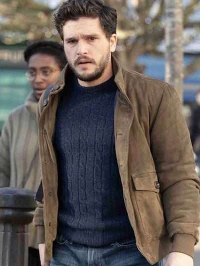 Eternals Kit Harington Brown Jacket