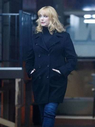 Good Girls Christina Hendricks Black Wool Coat