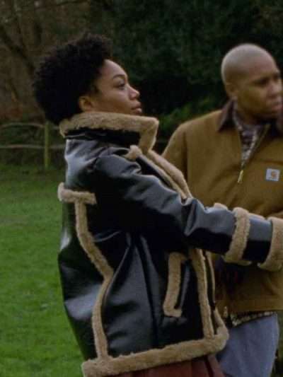 Master of None Denise Shearling Leather Jacket