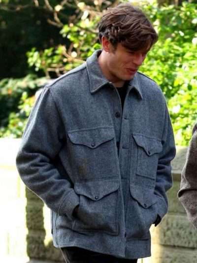 James Norton Gray Wool Jacket