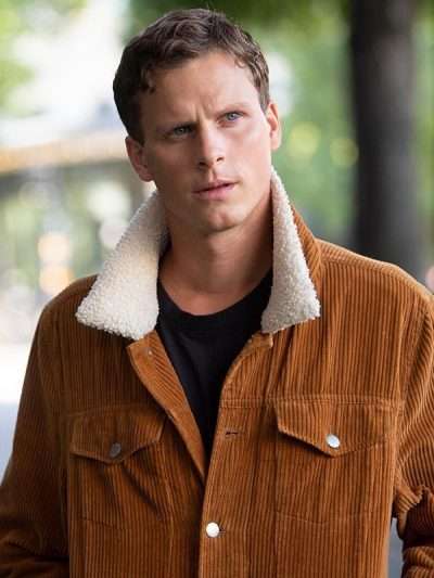 Young Wallander Kurt Wallander Brown Shearling Jacket