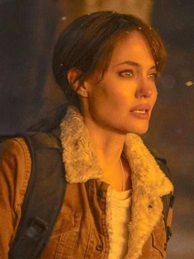Angelina Jolie Those Who Wish Me Dead Brown Jacket