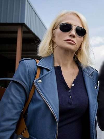 Ellen Barkin Blue Jacket