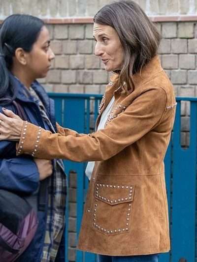 Camille Cottin Leather Jacket