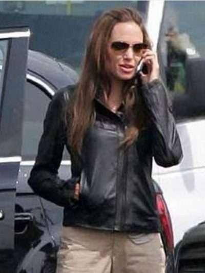 Eternals Thena Black Leather Jacket