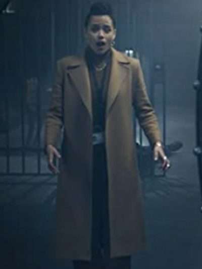 Army of Thieves Nathalie Emmanuel Brown Coat