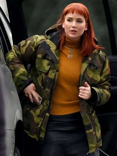 Jennifer Lawrence Camouflage Jacket