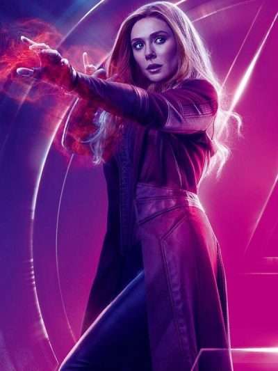 WandaVision Wanda Maximoff Leather Coat