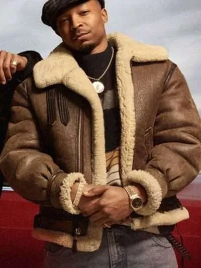 Power Book III Lou-Lou Thomas Shearling Jacket