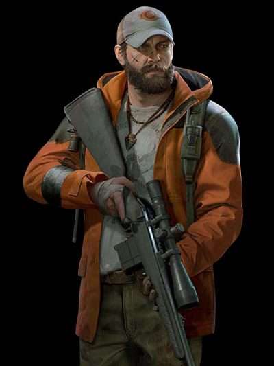 Back 4 Blood Jim Orange Hooded Jacket