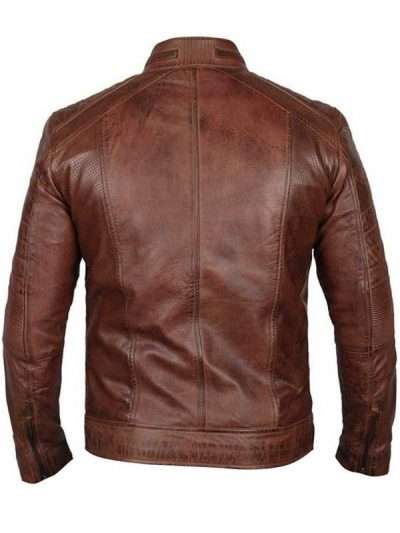 Cafe Racer Brown Distressed Jacket