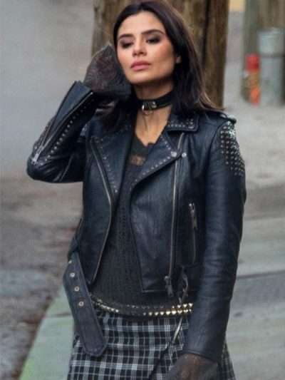 Doom Patrol Diane Guerrero Black Biker Studded Jacket
