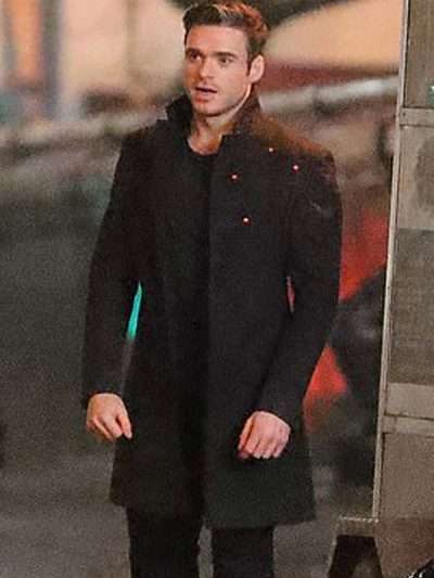 Eternals 2021 Ikaris Mid-length Black Wool Coat