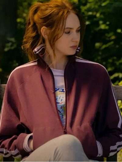 Gunpowder Milkshake 2021 Sam Maroon Track Jacket
