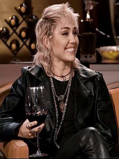 Miley Cyrus Hart to Heart Leather Jacket