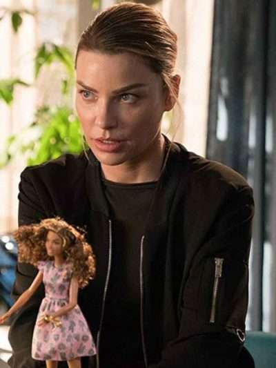 Lucifer Lauren German Black Bomber Jacket