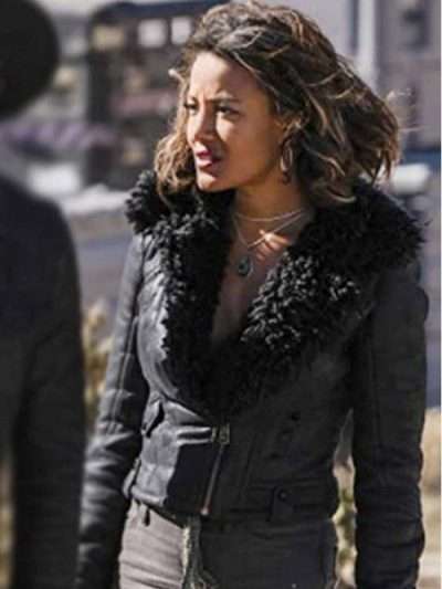 Heather Hemmens Black Leather Jacket