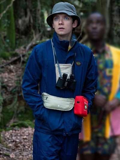 Sex Education TV Series Otis Milburn Blue Cotton Jacket