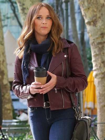 The Morning Show Season 02 Bradley Jackson Maroon Leather Jacket