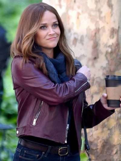 The Morning Show S02 Reese Witherspoon Maroon Jacket