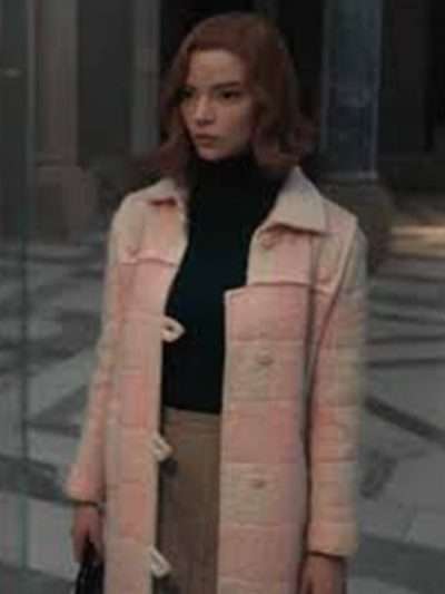 The Queen’s Gambit Anya Taylor-Joy Pink Coat