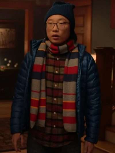 Love-Hard-Blue-Puffer-Jacket